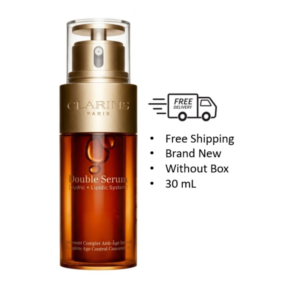 Clarins Double Serum Anti Age, Complete Age Control Concentrate,  oz, Not in Box